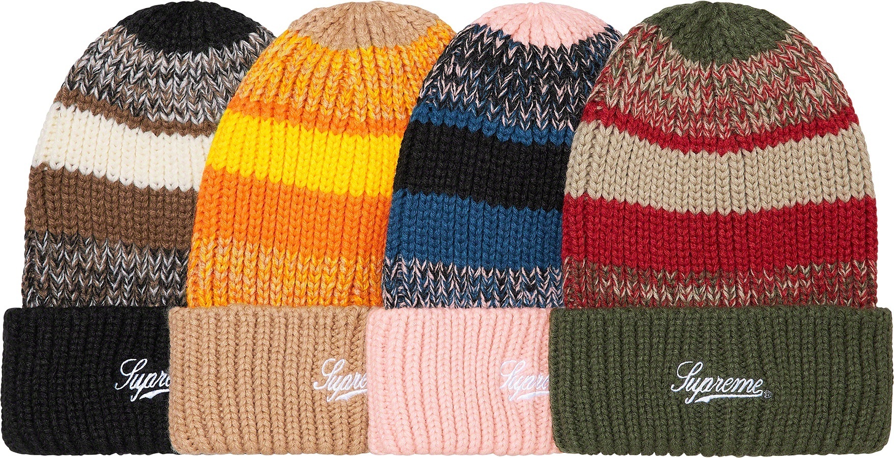 Mixed Stripe Beanie